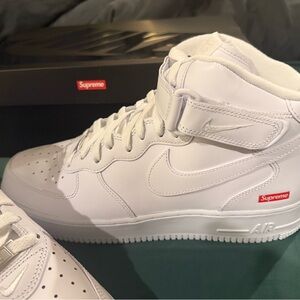 Supreme White High-Top Sneakers